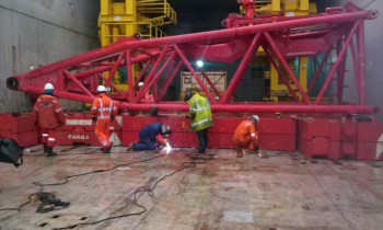 Securing Cargo & Welding to Deck