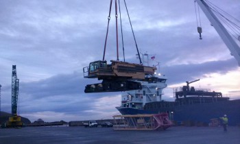 Lifting Superstructure on Board